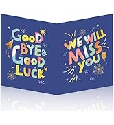 HOMANGA BIG Farewell Greeting Card, Leaving Card for Colleague, Farewell Guest Book, Good Bye Car...