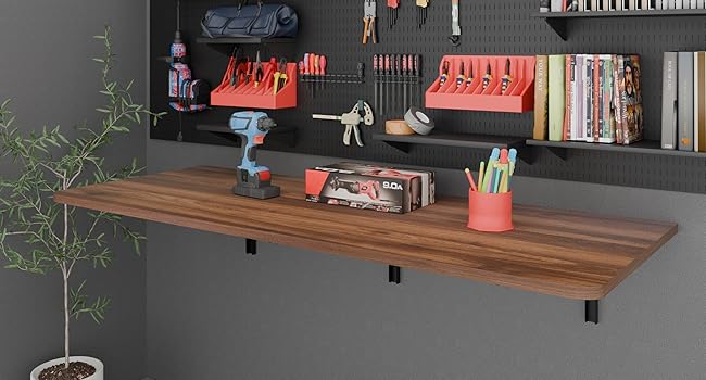 Wall-Mounted Folding Computer Table