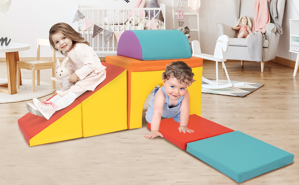 67i Toddler Foam Blocks Kids Foam Climbing Blocks Indoor