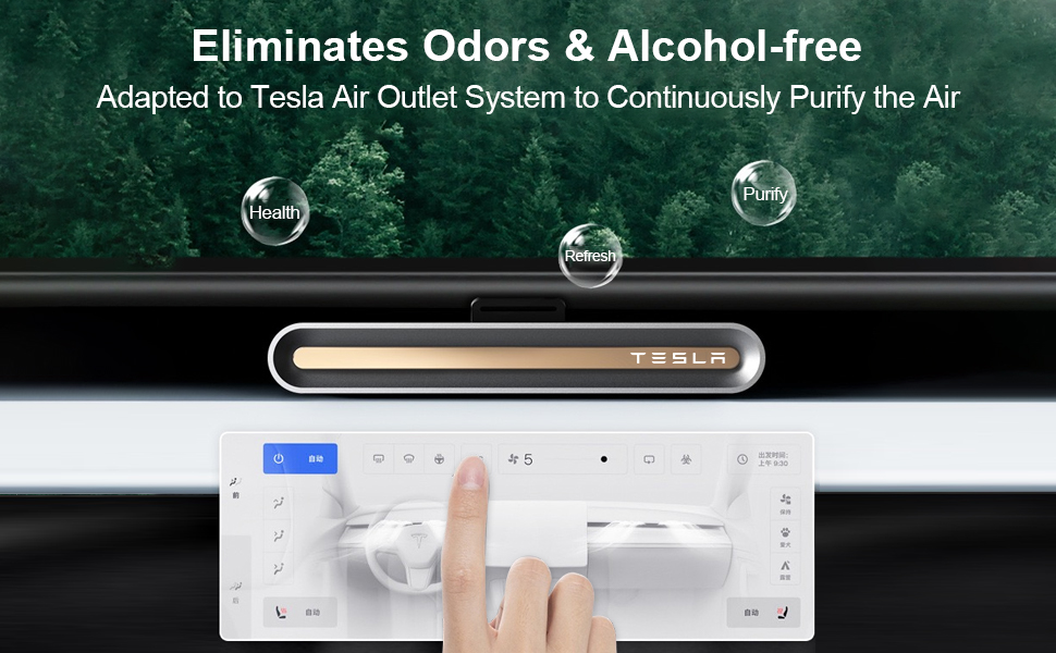 COSLAKE Car Air Freshener in Vent for Tesla Model Y/3, for