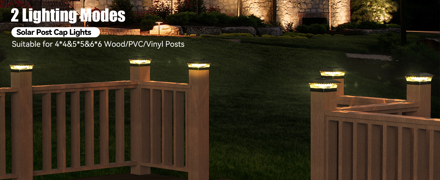 solar post cap light