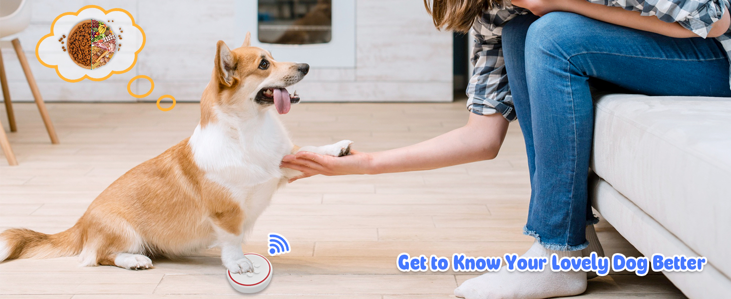 Daytech Dog Doorbell Dog Door Bell for Potty Training, Puppy Doggie