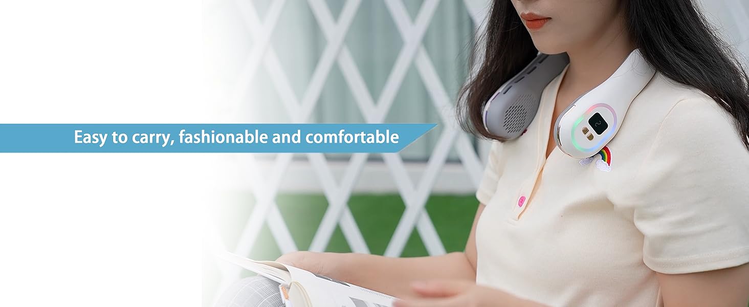LED Rechargeable Portable Neck Fan