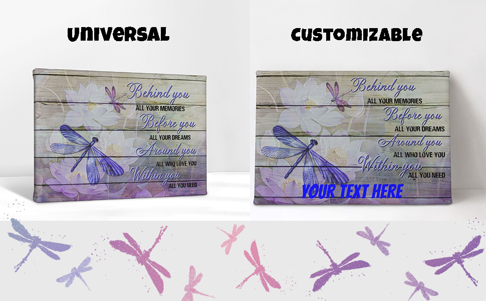 Purple Dragonfly Gifts for Women, Inspirational Quotes