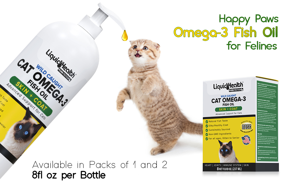 Liquid Health Pets PurrFection Omega 3 Fish Oil for Cats