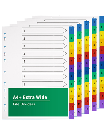 A4+ file dividers