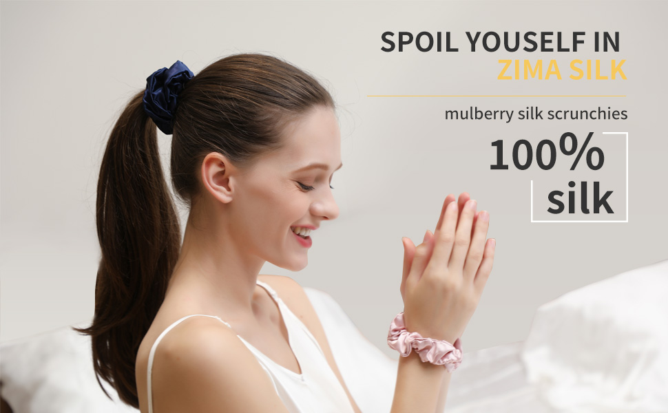 zima silk 19mm scrunchies