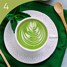 Matcha Latte genießen