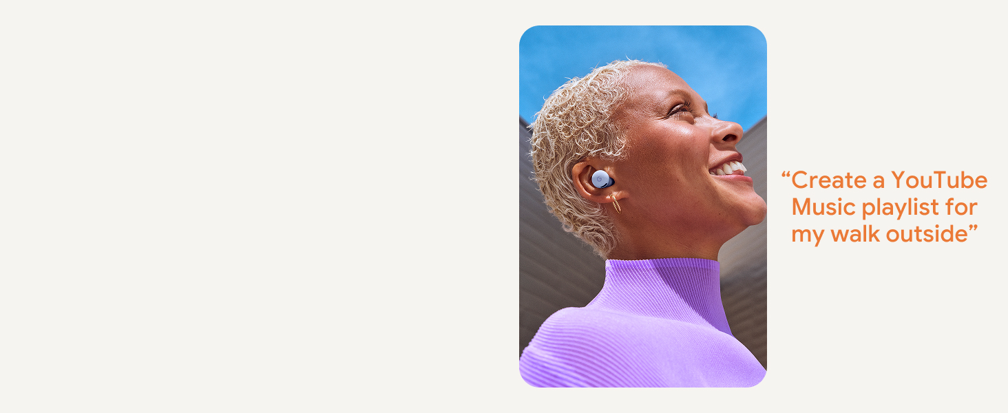 Google Pixel Buds 2a - Wireless Bluetooth Earbuds with Active Noise Cancellation and Transparency Mode - Lightweight, Comfortable Fit - 20-Hour Battery - Water Resistant - Built for Gemini 37 Talk with Gemini, hands-free.