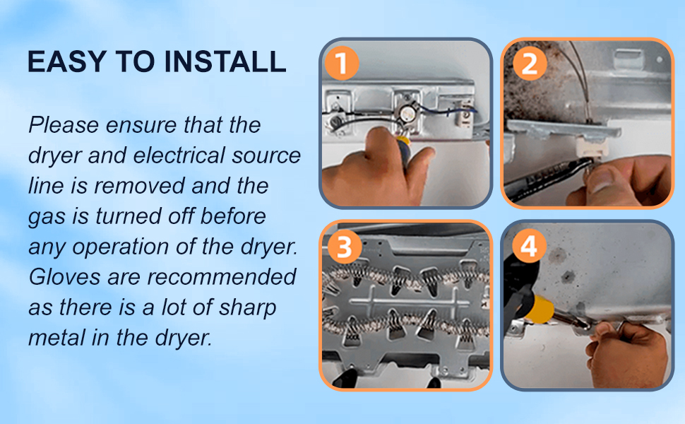 Upgraded Heating Element for Samsung Dryer, DC4700019A Dryer Heating