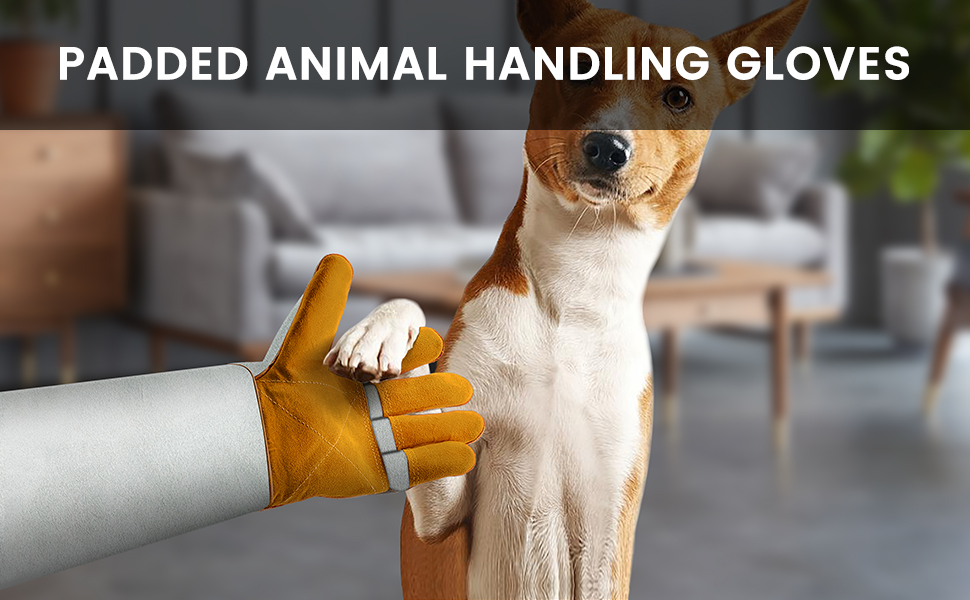 Pet Zzz 60cm/23.6 Inches AntiBite Safety Gloves, Animal Handling