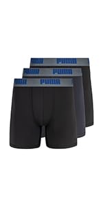 PUMA 3 Pack Boxer Briefs