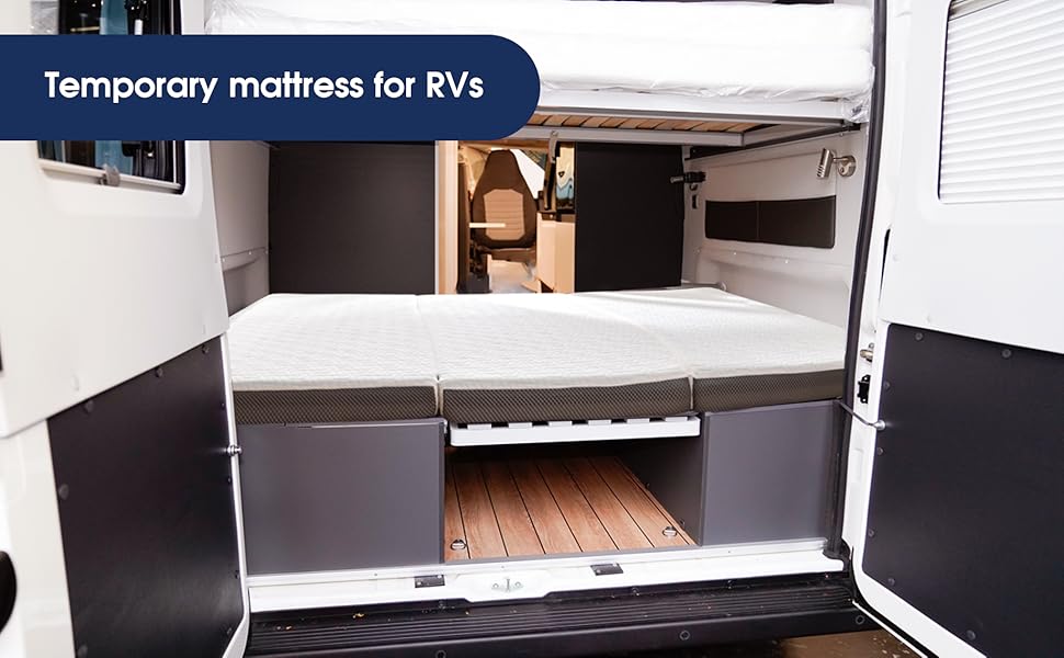 Temporary mattress for RVs