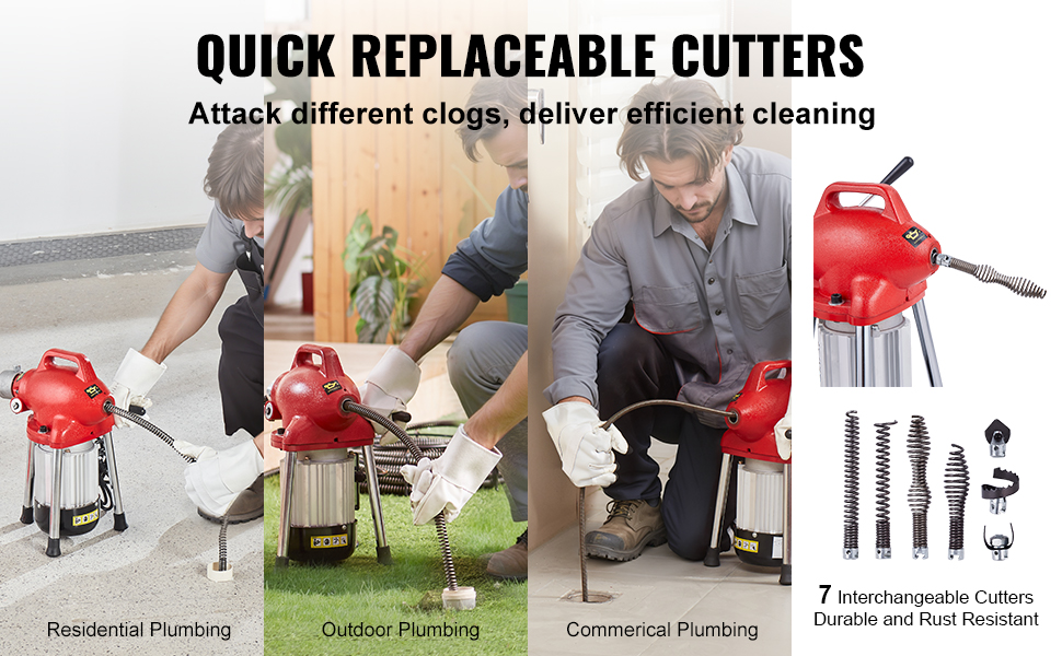 Machine de nettoyage de canalisations sectionnelle