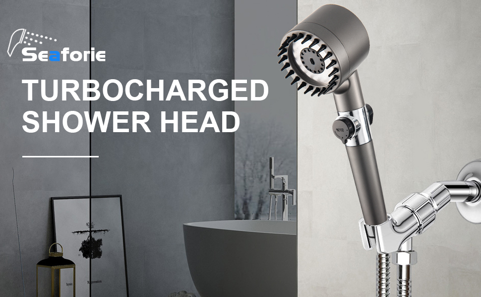 Shower Head with Handheld,Booster Hand Held Detachable Showerhead with