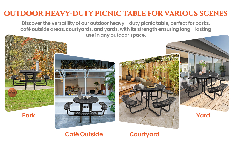 heavy duty picnic table