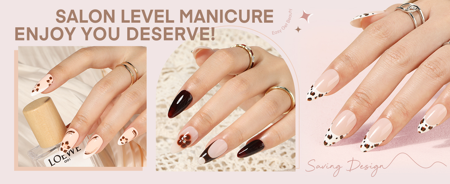 Almond Gel x Nail Tips Double Sided Matte Medium Almond