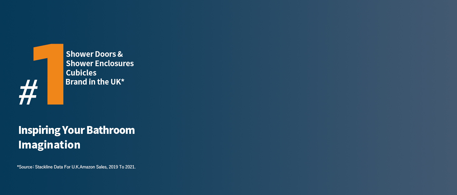 ELEGANT Walk in Black Shower Screen for Wet Room 8mm Safety Tempered