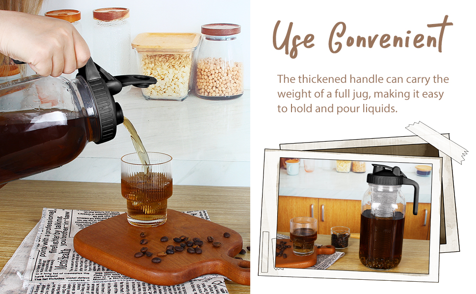 VA1KENE Cold Brew Coffee Maker 64oz Iced Coffee Maker