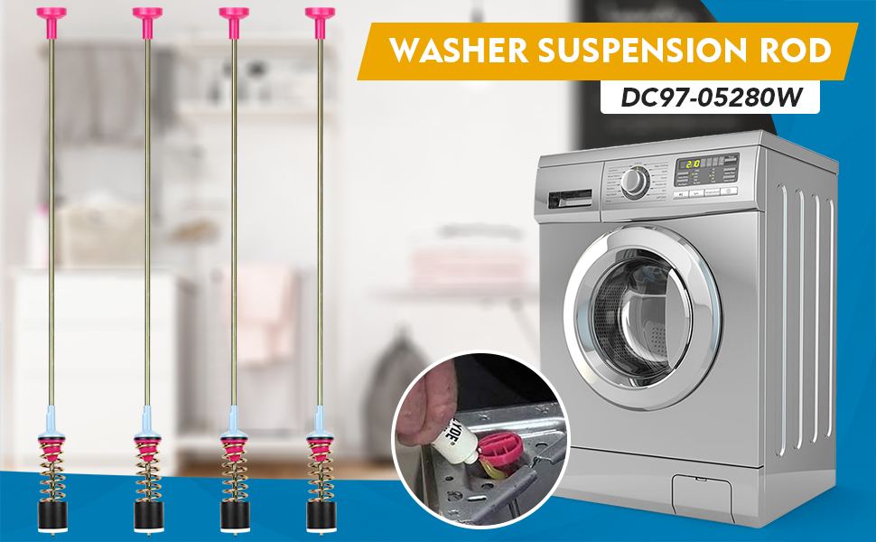 DPD DC9705280W Upgraded Washer Suspension Rods for Samsung