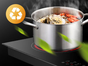 Plaque De Cuisson électrique En Céramique Intégrée 5 Foyers, 8500 W Avec Zone Triple & Ovale 90cm Gasland Chef CH90BF 14 plaque de cuisson en céramique