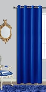 Royalblaue Verdunkelungsvorhänge