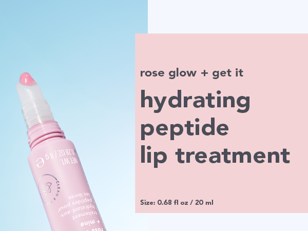 rose glow and get it hydrating peptide lip treatment