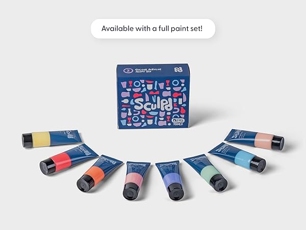 8 Colour Acrylic Paint Set