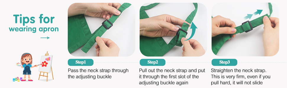 Tips for wearing apron