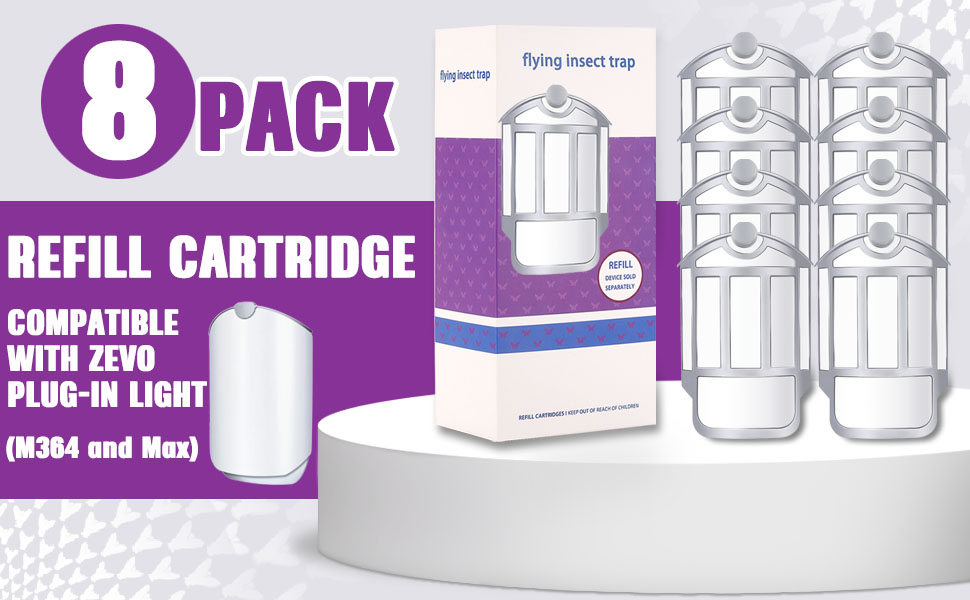 BRLR 8 Pack Refill Cartridge Kit Replacement, Compatible