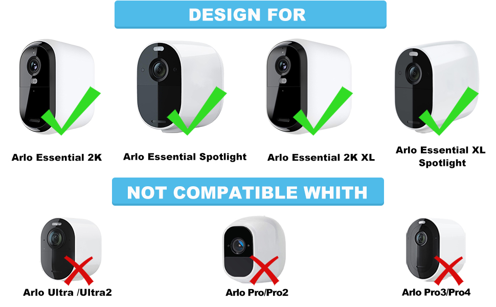 Solar Panel Camera Charger for Arlo Essential/XL Spotlight