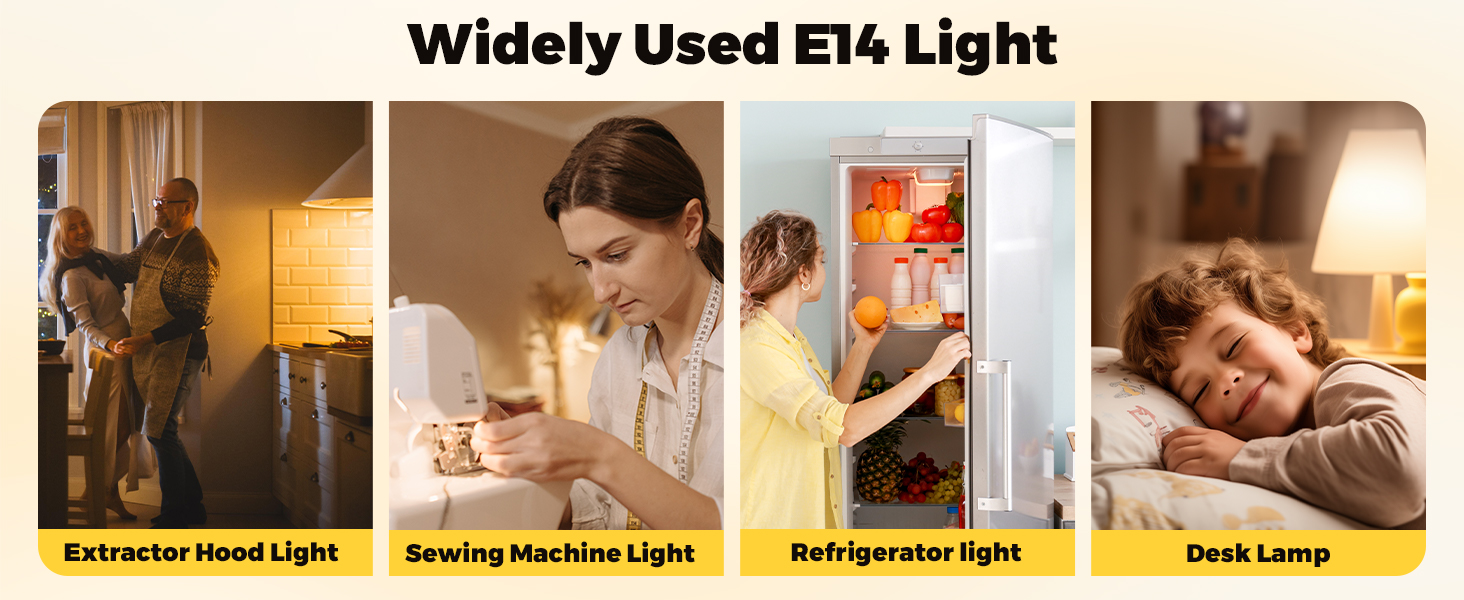 BrightArk Cooker Hood Bulbs 28W Extractor Hood Bulb, Dimmable E14