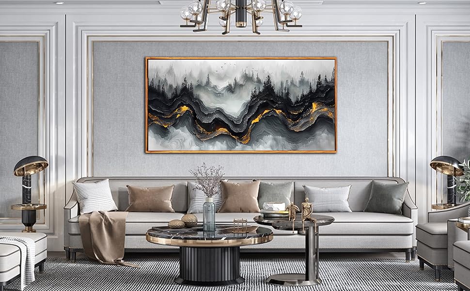 Black and Gold Art Wall Decor