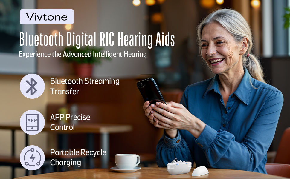 Vivtone bluetooth hearing aids