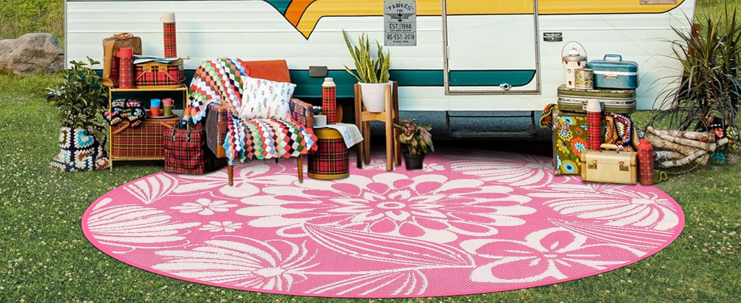 Plastic Straw Rug