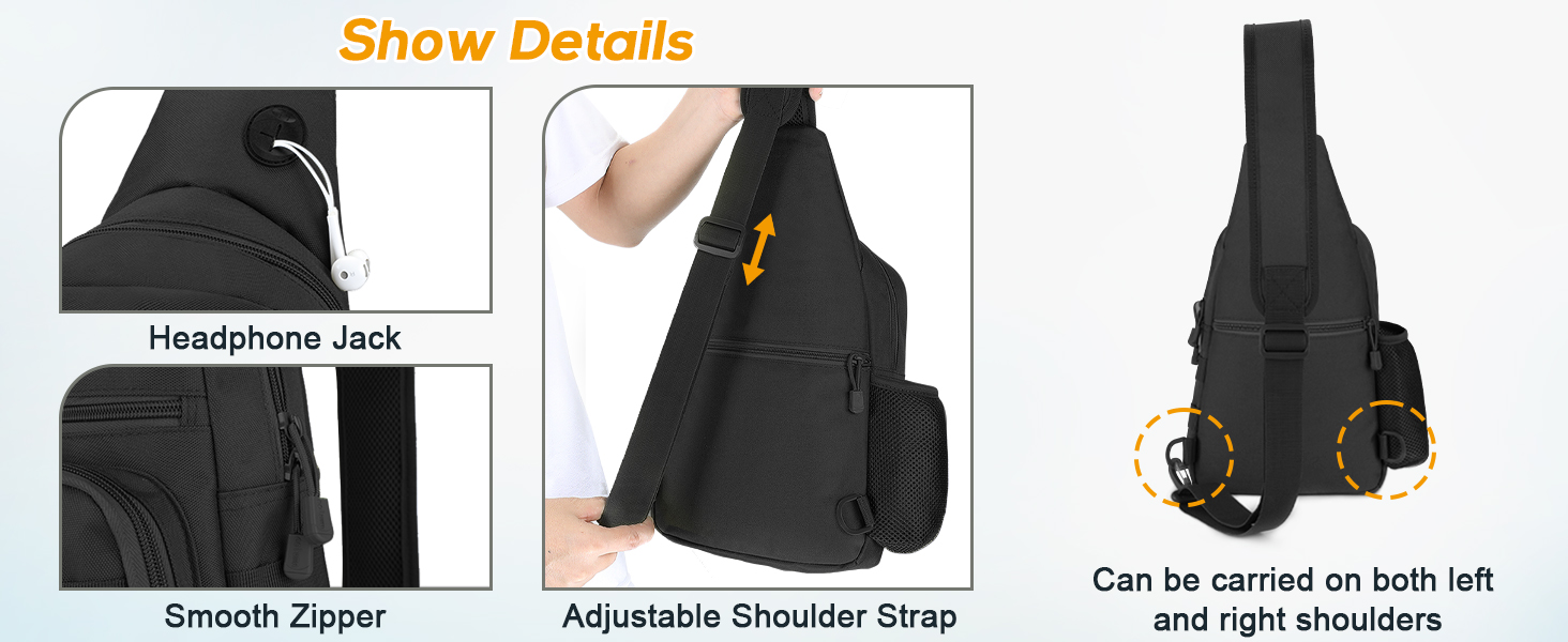 tactical chest sling bag