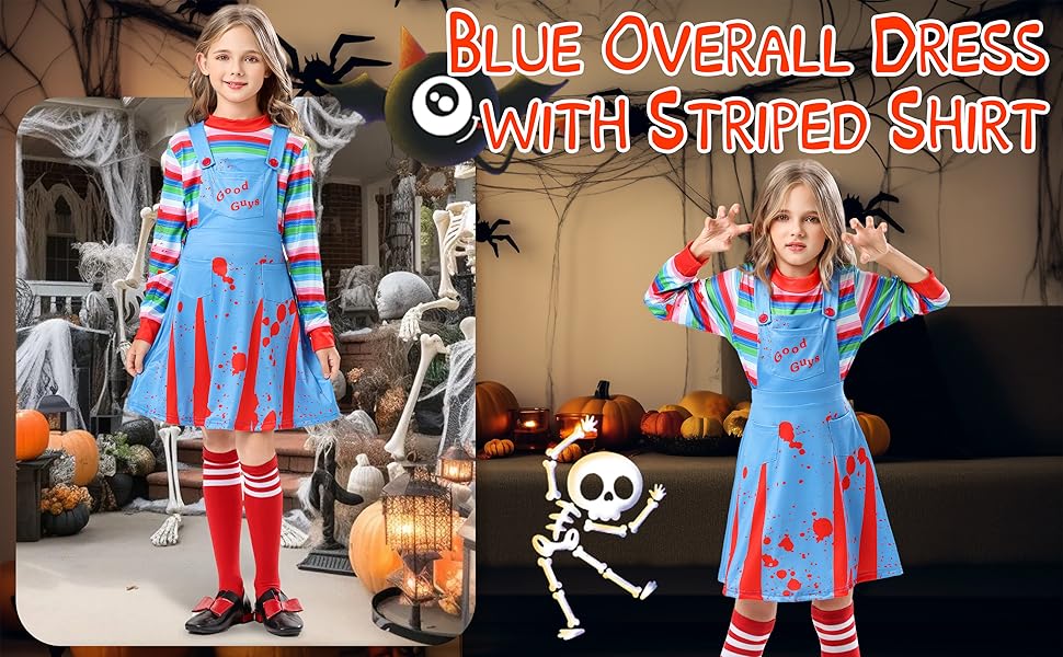 Girls Horror Movie Doll Costume