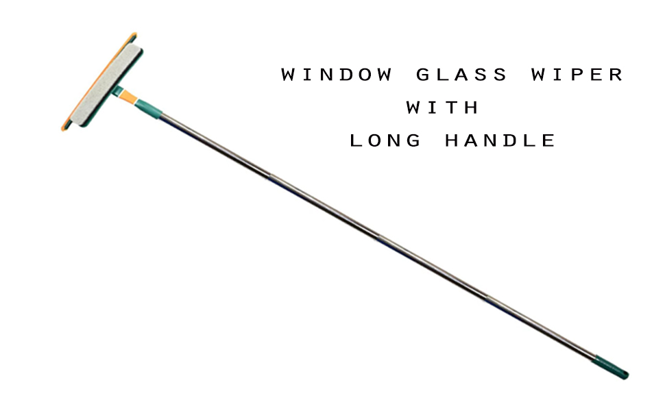 ROMINO Glass Wipers, 3 in 1 Glass Wiper for Windows with Long Handle