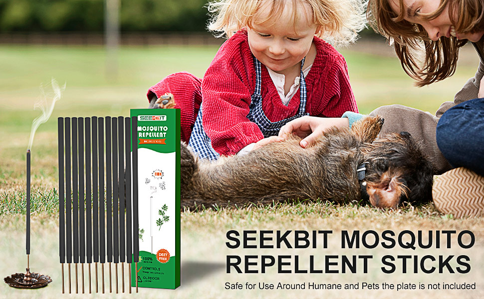 SEEKBIT Large Mosquito Repellent Outdoor, 4X Thicker