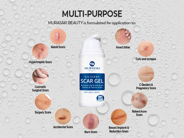 100% Silicone Scar Gel Scar Cream M2-4