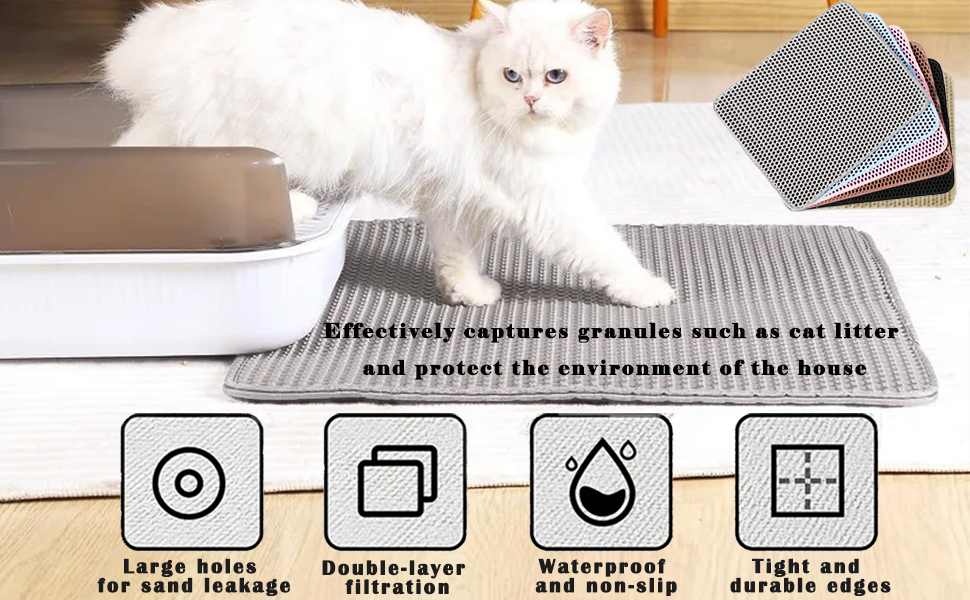 Cat litter mats