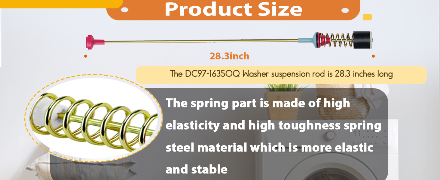 DC97-16350Q WA55A7700AV washer suspension rods fo AP6806418 Samsung Models WA55CG7100AV, 