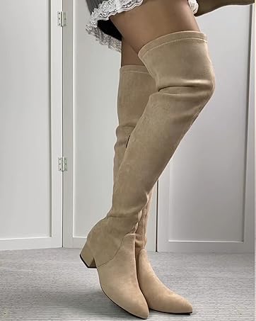 Black Thigh High Boots,Brown Thigh High Boots,Brown Boots For Women Knee High,Black Boots