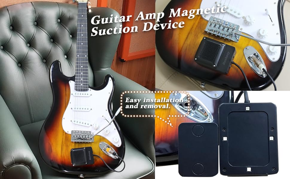 Boxhocy Electric Guitar Bass Amplifier Headphone Amp Loop