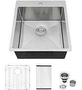 Logmey 33 Inch Undermount Kitchen Sink - 33x19 In Handmade