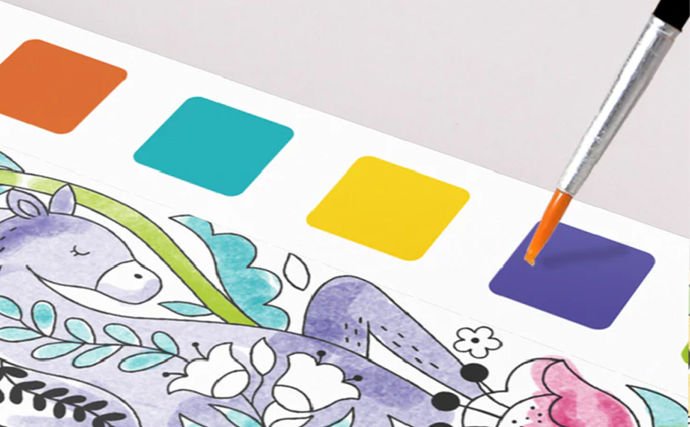 Mini Water Color Paint Pad, Mini Watercolo Paint Book Set