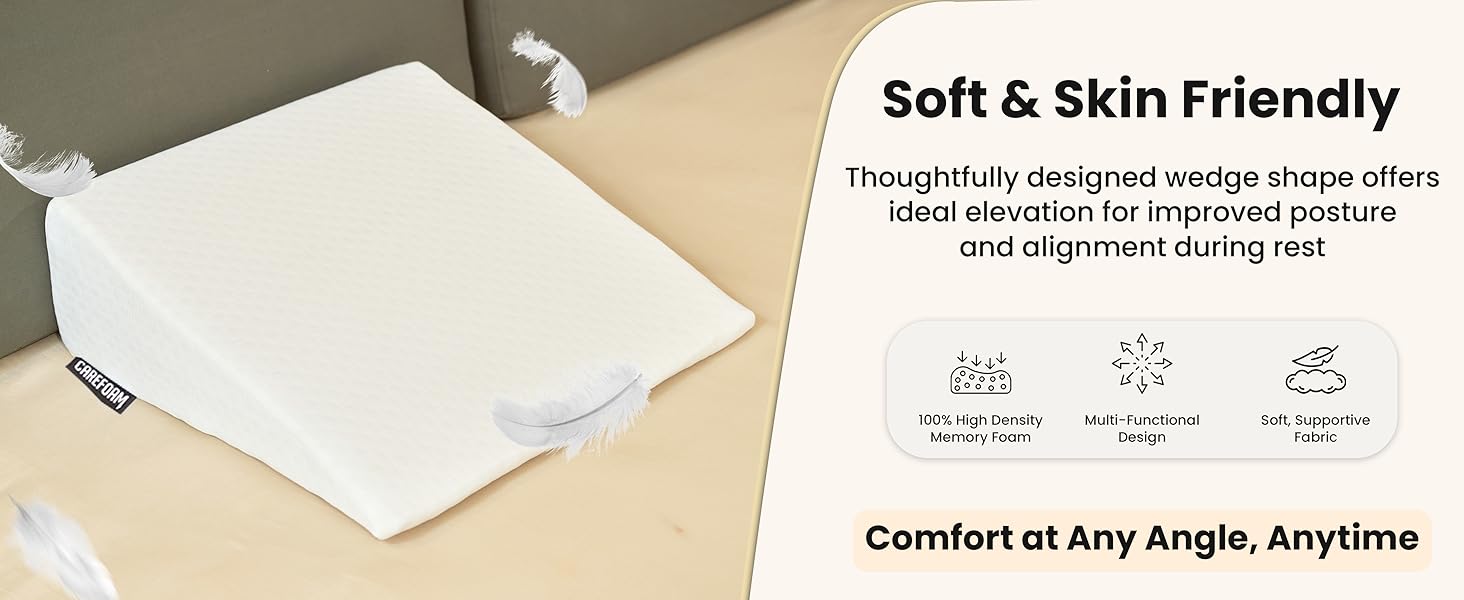 soft & skin friendly , comfort at any angle, anytime