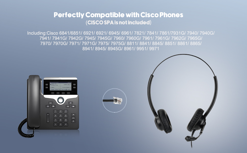 cisco phone headset with microphone