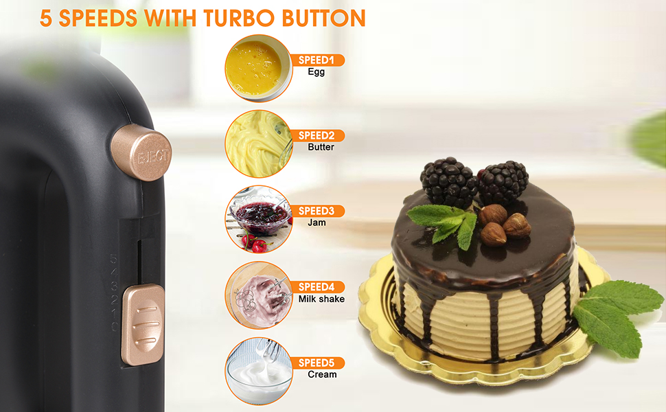 Puissant Batteur Électrique de Cuisine 