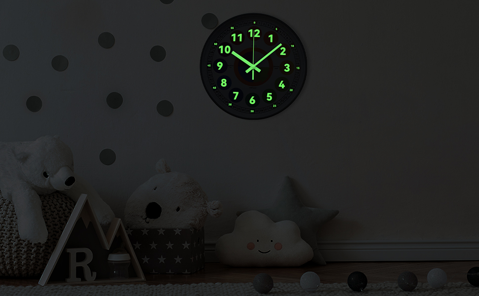 luminous wall clock